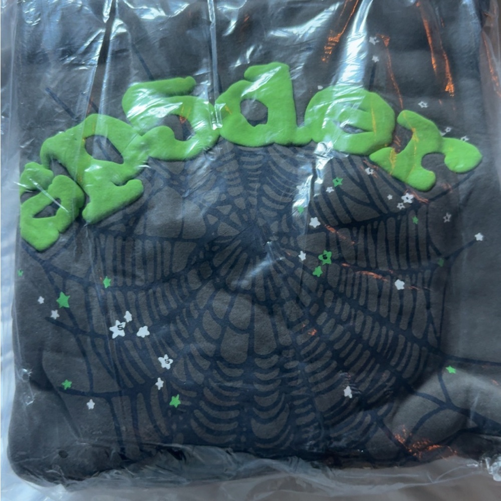 1:1 Sp5der Gray/Green Hoodie